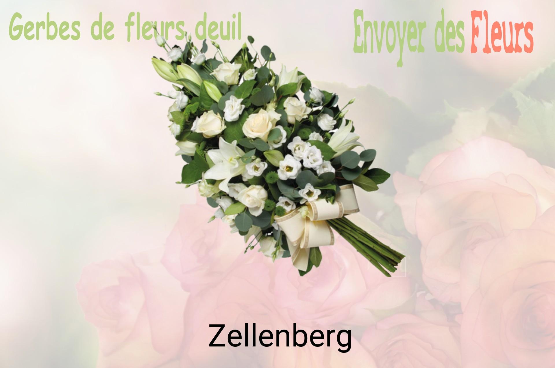 Gerbe de fleurs de deuil livrée à Zellenberg